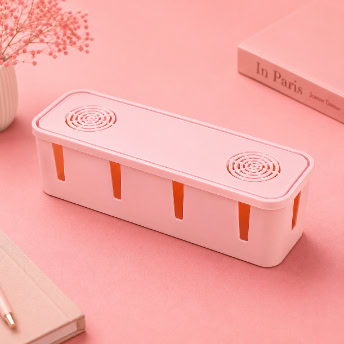 Pink Cable Management Box