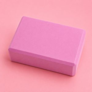 Pink Foam Yoga Block