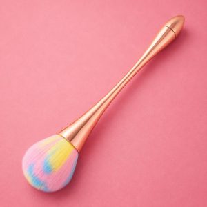 Rose Gold Blush & Powder Makeup Brush