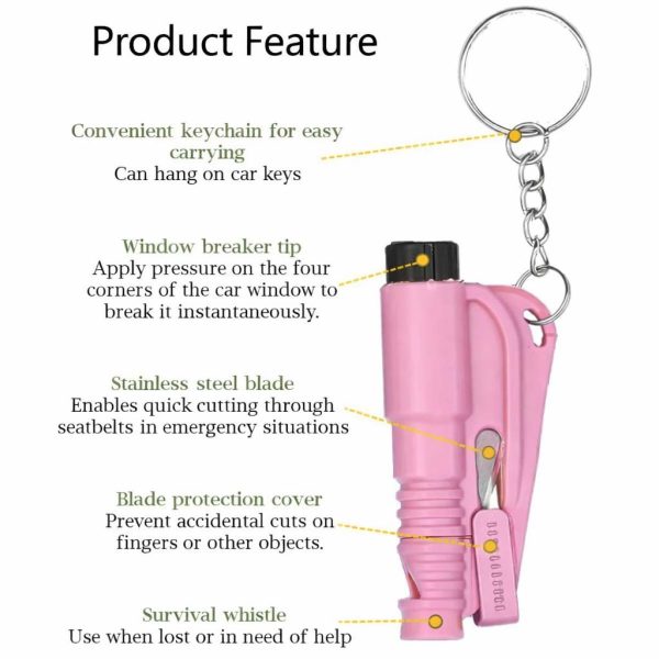 Safety Hammer with Rescue Whistle - Image 2