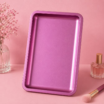 Sleek Pink Cosmetic Tray