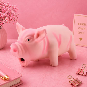 Squeaky Pig Dog Toy