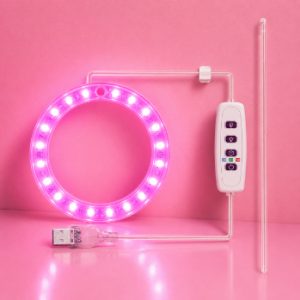 USB LED Grow Ring Light – Full Spectrum Plant Lamp for Indoor Plants & Seedlings