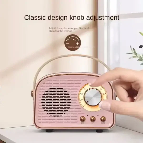 Retro Bluetooth Speaker – Vintage Portable Wireless Speaker - Image 2