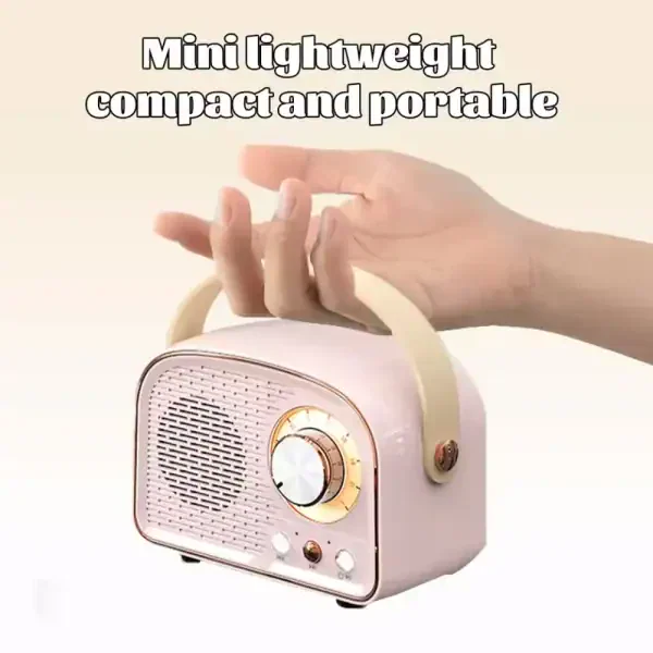Retro Bluetooth Speaker – Vintage Portable Wireless Speaker - Image 5