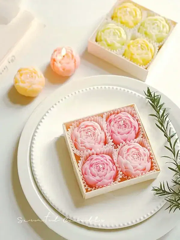 Rose Blossom Scented Candle Gift Set - Image 5