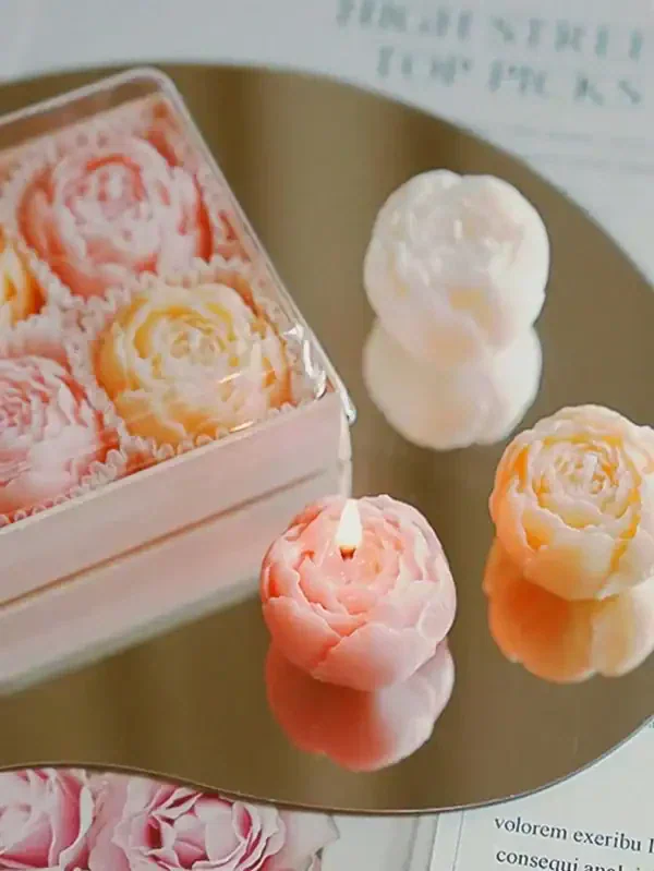 Rose Blossom Scented Candle Gift Set - Image 3