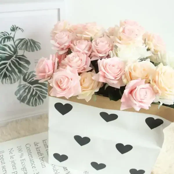 Real Touch Artificial Rose Stem – Premium Faux Floral Décor - Image 2