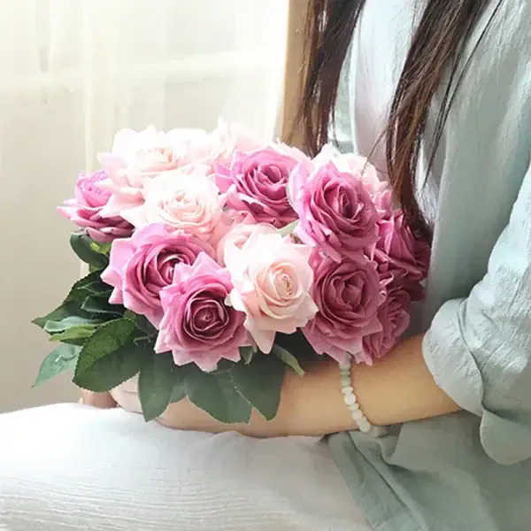 Real Touch Artificial Rose Stem – Premium Faux Floral Décor - Image 5