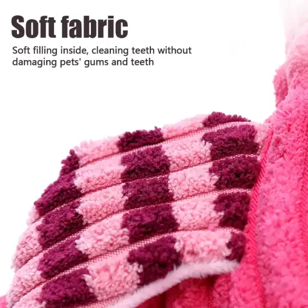 Plush Flamingo Rope Dog Toy - Image 6