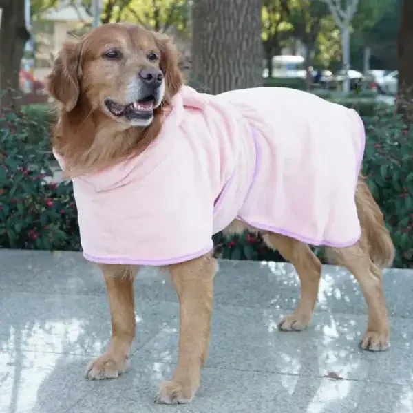 Hooded Pet Bathrobe Towel - Image 2
