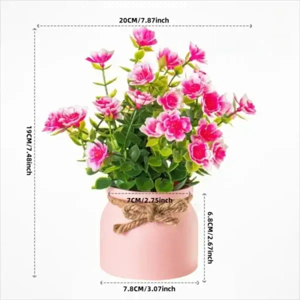 Mini Potted Faux Plant - Image 2