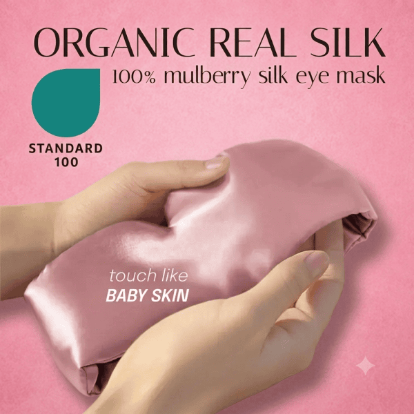 Premium Mulberry Silk Sleep Mask – Ultra Soft Light Blocking Eye Mask - Image 2