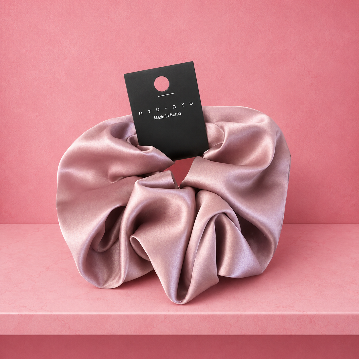 Oversized Satin Hair Scrunchie – Soft Silk-Look Hair Tie for Women