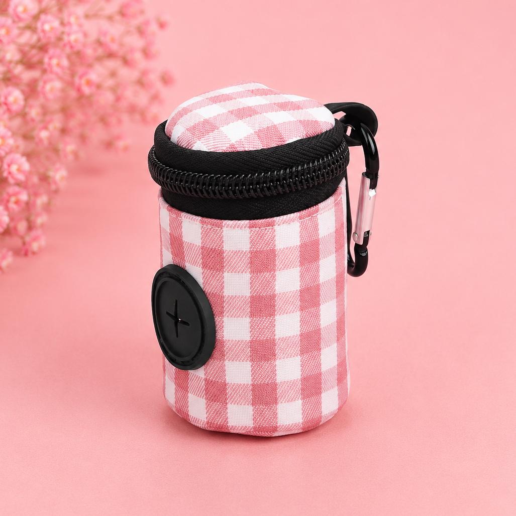 Checkered Pet Waste Bag Holder