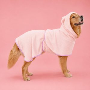 Hooded Pet Bathrobe Towel