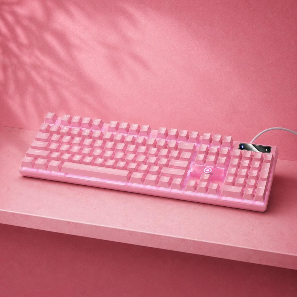 Pink Mechanical Gaming Keyboard