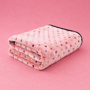 Soft Paw Print Pet Blanket