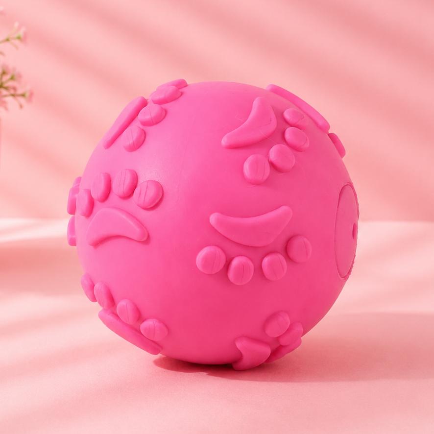 Textured Squeaky Dog Ball